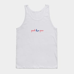 pad kra pao - Thai red and blue - Flag color Tank Top